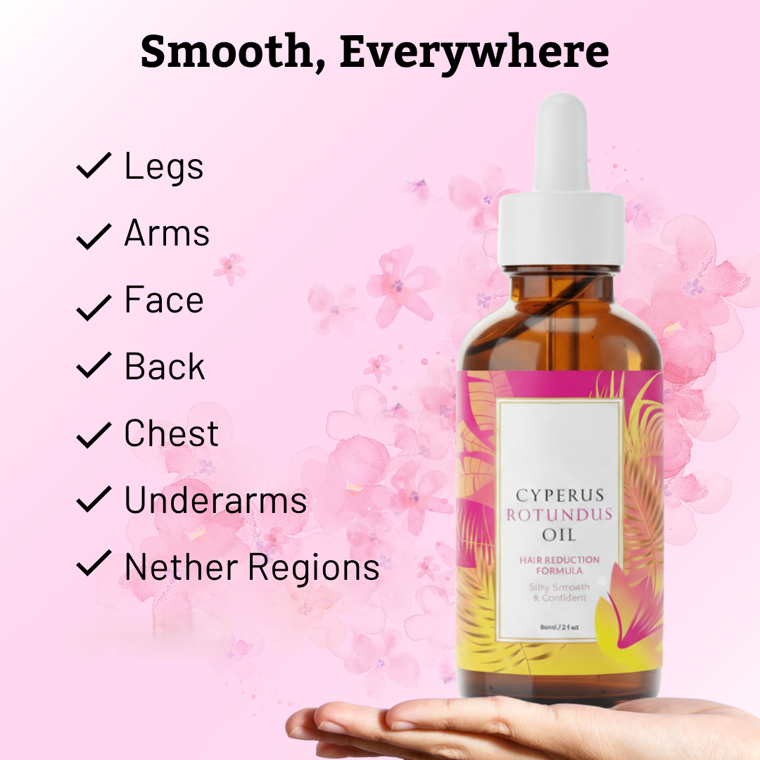 Cyperus Rotundus Oil for Natural Hair Reduction